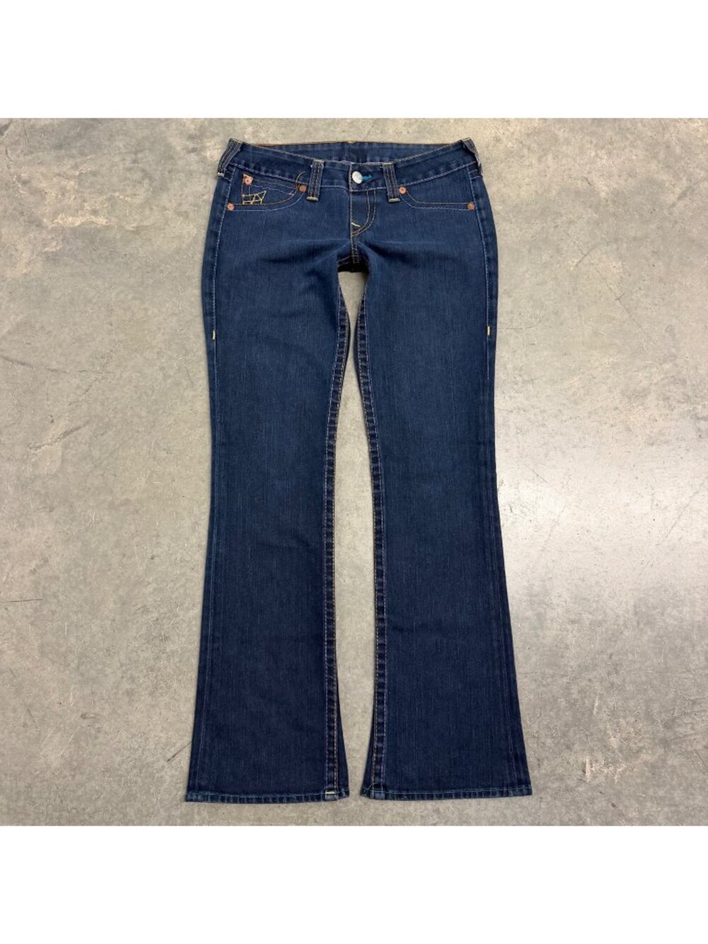 True Religion 2000s Low Rise Joey Flare Denim Jeans Size 20